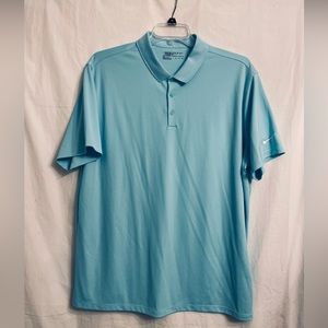Nike Golf Men’s Dri-Fit Standard Fit Polo Shirt Aqua Sz XXL